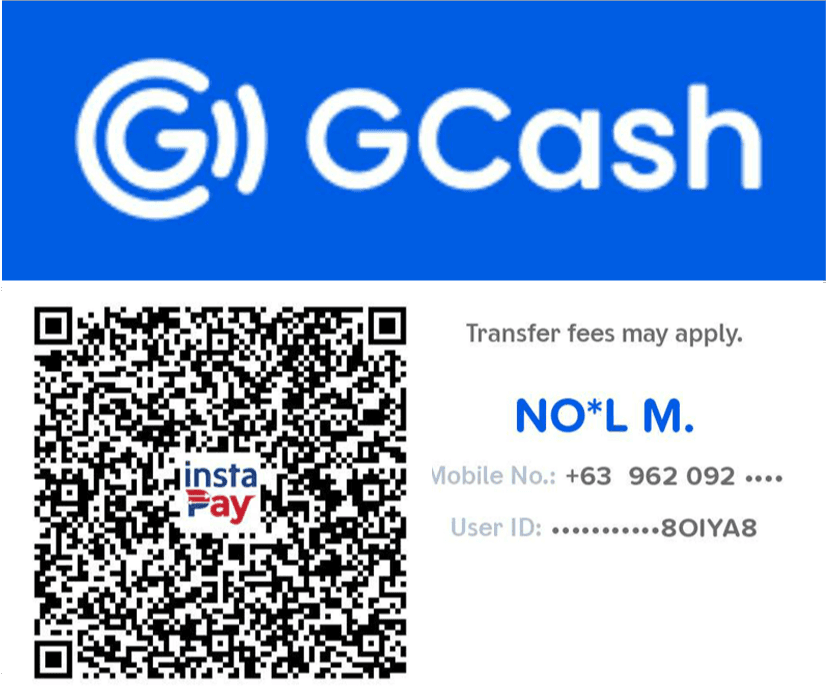 GCash QR code and account details for the SAYSENTA ticket payment